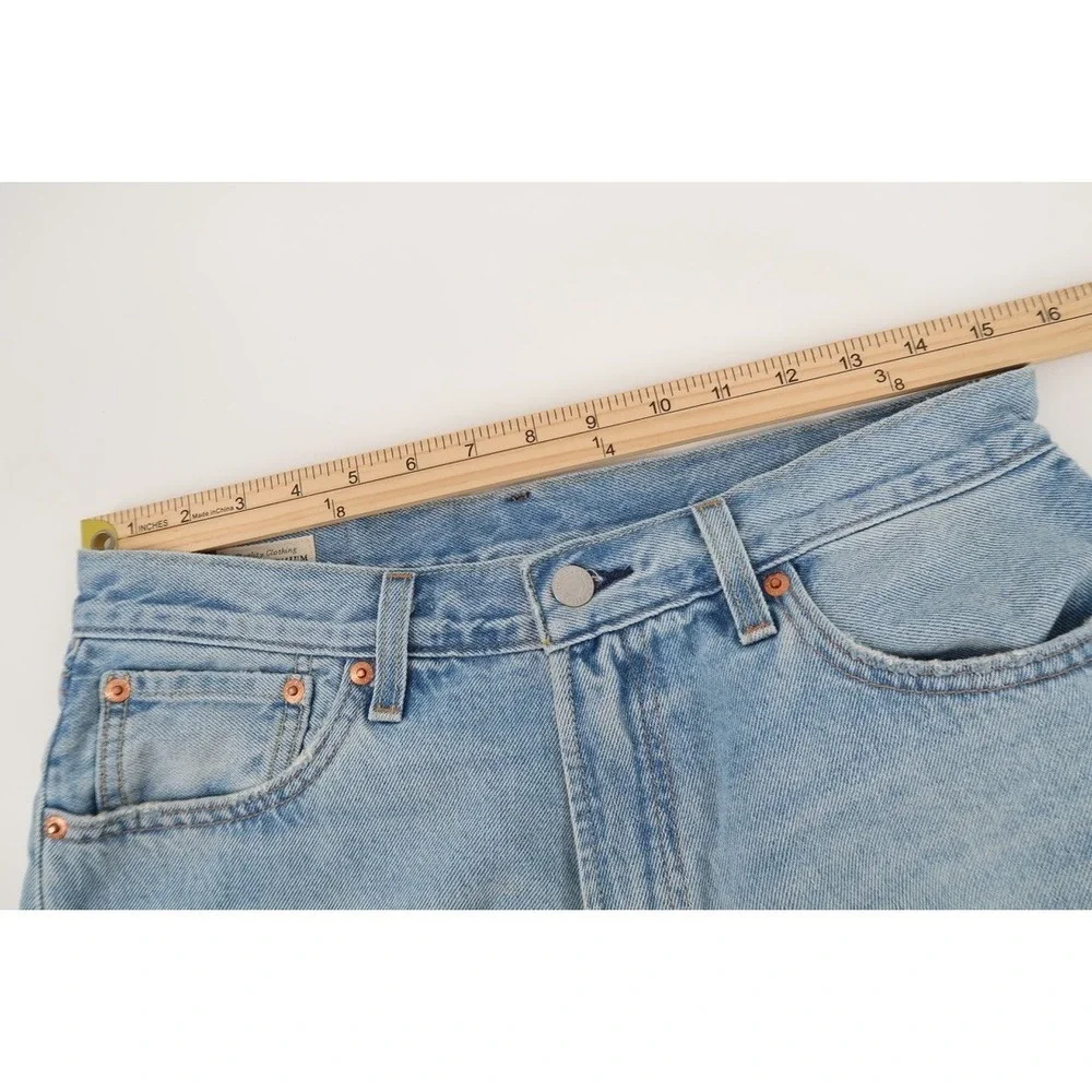 LEVI'S Premium Big E Lot‎ 551 Z Distressed Straight Fit Denim Jeans Mens 30x30